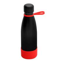 Термобутылка герметичная вакуумная Olivia To Go, чёрный/красный