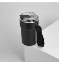 Термокружка вакуумная Monaco, черная