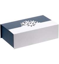 Коробка Snowish, синяя с белым