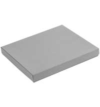 Коробка Overlap с ложементом под ежедневник и ручку, ver.2, серая