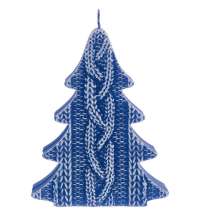 Свеча Kniteam, елка, синяя