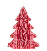 Свеча Kniteam, елка, красная