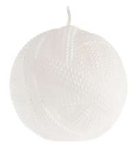 Свеча Kniteam, клубок, белый