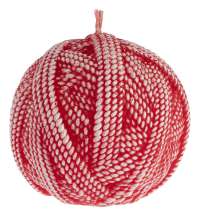 Свеча Kniteam, клубок, красный