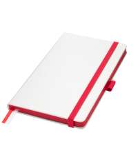 Ежедневник Arctic недатированный, белый/красный