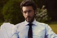 Рубашка мужская в полоску RENO, серая