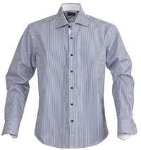 Рубашка мужская в полоску RENO, темно-синяя