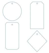 Этикетка картонная на заказ Carta, S