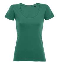 Футболка женская METROPOLITAN, изумрудно-зеленая