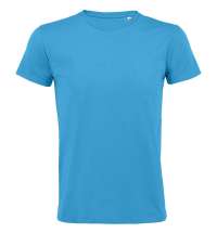 Футболка мужская приталенная REGENT FIT 150, ярко-бирюзовая