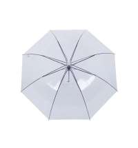 Зонт-трость Klar с прозрачным куполом, белый