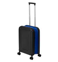 Чемодан Platta, черный с синим