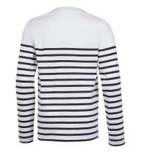 Футболка детская с длинным рукавом Matelot LSL Kids, белая с синим