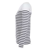 Футболка женская с длинным рукавом Matelot LSL Women, белая с синим