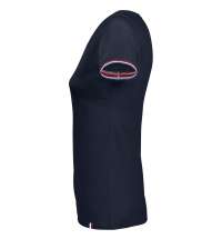 Футболка женская Rainbow Women, темно-синяя с ярко-синим