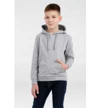 Толстовка с капюшоном детская Kirenga Kids, серый меланж