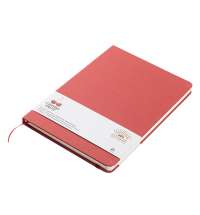 Блокнот из растительного сырья Tutti Frutti в твёрдом переплёте, вишнёвый