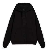 Толстовка унисекс оверсайз Zippy, черная
