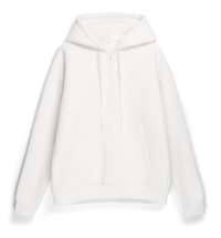 Толстовка унисекс оверсайз Zippy, белая
