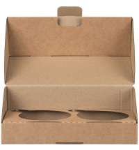 Коробка двух кружек Fusion, крафт