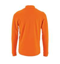 Рубашка поло мужская с длинным рукавом PERFECT LSL MEN, оранжевая