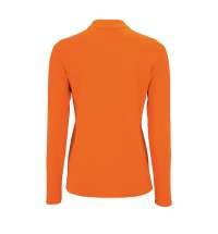 Рубашка поло женская с длинным рукавом PERFECT LSL WOMEN, оранжевая