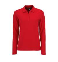 Рубашка поло женская с длинным рукавом PERFECT LSL WOMEN, красная