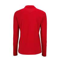 Рубашка поло женская с длинным рукавом PERFECT LSL WOMEN, красная