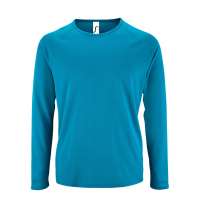 Футболка с длинным рукавом SPORTY LSL MEN, ярко-бирюзовая