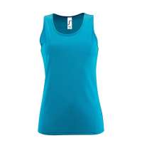 Майка женская SPORTY TT WOMEN, ярко-бирюзовая