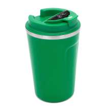 Термокружка Moon с дисплеем, 380мл, темно-зеленая