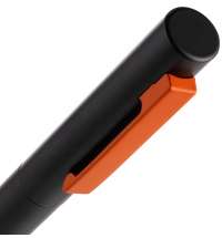 Ручка шариковая Inkolor, черная с оранжевым