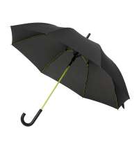 Зонт-трость Quantum, черный/салатовый