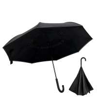Зонт-трость наоборот Shifter, черный