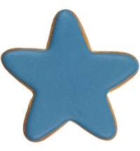 Печенье &laquo;Звезда&raquo;, синее