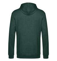 Толстовка с капюшоном унисекс Hoodie, темно-зеленый меланж