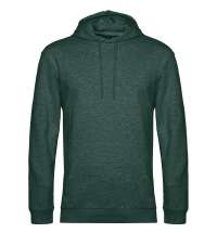 Толстовка с капюшоном унисекс Hoodie, темно-зеленый меланж