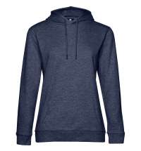 Толстовка с капюшоном женская Hoodie, синий меланж