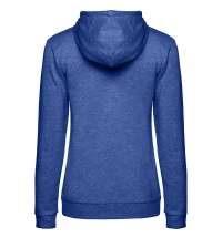 Толстовка с капюшоном женская Hoodie, ярко-синий меланж