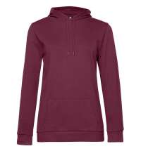 Толстовка с капюшоном женская Hoodie, бордовая