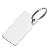 Брелок из переработанного алюминия Convert, серебро