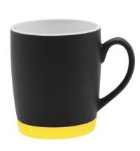 Кружка Make Me To Go, чёрная/жёлтая