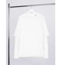 Футболка оверсайз с двойным рукавом Kosmos, молочно-белая