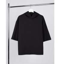 Футболка оверсай унисекс с капюшоном Neofit, черная