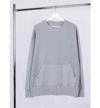 Свитшот оверсайз унисекс Vozduh, светло-серый