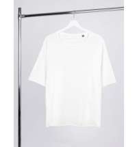 Футболка оверсайз унисекс Vozduh, молочно-белая