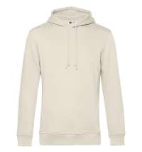 Толстовка с капюшоном унисекс BNC Organic, молочно-белая