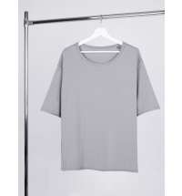 Футболка оверсайз унисекс Vozduh, светло-серая