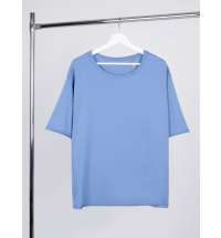 Футболка оверсайз унисекс Vozduh, синяя