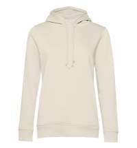 Толстовка с капюшоном женская BNC Organic, молочно-белая